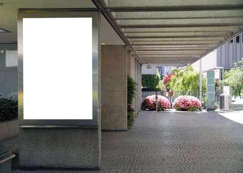 Blank billboard – clipping path included