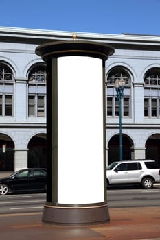 Vintage blank billboard – clipping path included