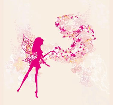 beautiful fairy vector graphic