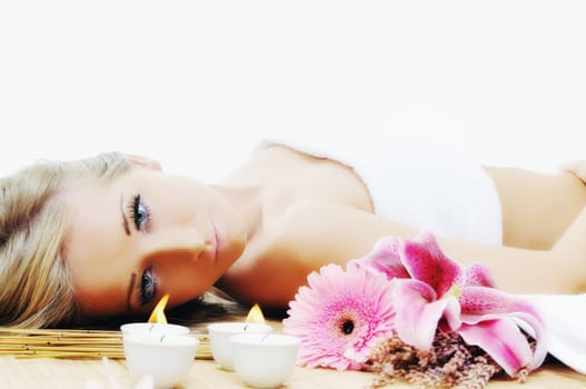 young healthy woman in wellness and spa studio have Massage