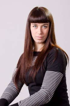 portrait of a young woman posing during a photo session