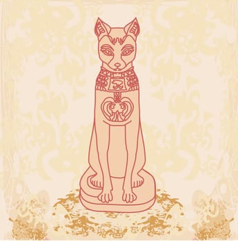 Stylized Egyptian cat