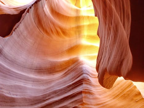 Abstract curves of Antelope Canyon