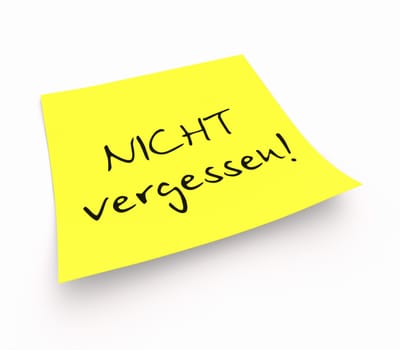 Sticky notes - DON'T forget!