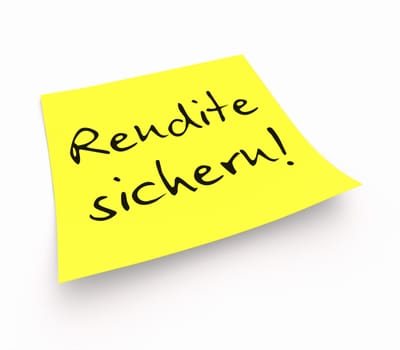 Sticky notes - secure returns!