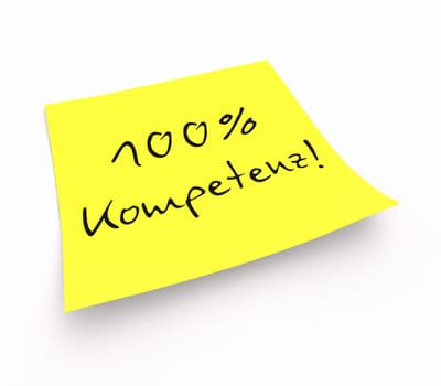 Sticky notes - 100% competence!