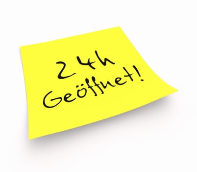 Notes - Open 24 hours!