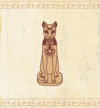 Stylized Egyptian cat