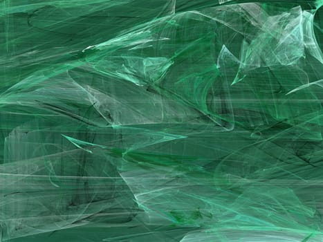 Grunge splotchy, random fractal pattern in greens.