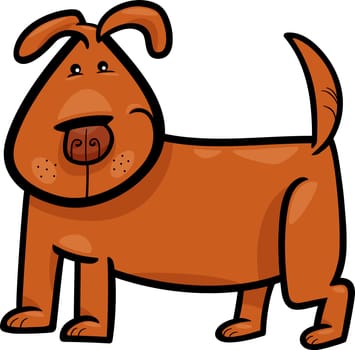 cartoon doodle illustration of funny dog or puppy