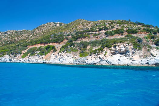 View of beautiful sea of Villasimius, in Sardinia, Italy