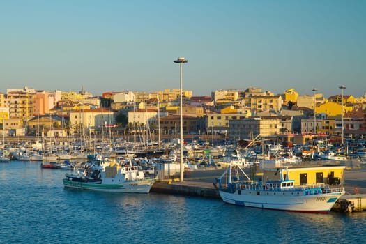 a view of Porto Torres, Sardegna, italy