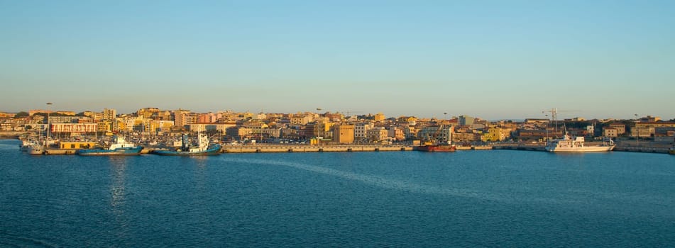 a view of Porto Torres, Sardegna, italy