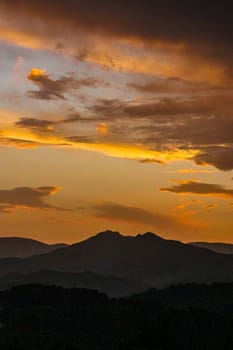 Rural landscape near Val les Bains, in Ardeche, France, Europe. High quality photo
