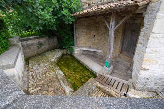 Former public washing places in a small village in the South West of France. High quality photo