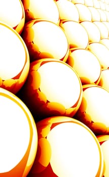 Ball Matrix Background - Orange Red White 07