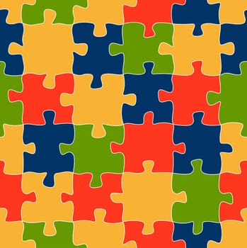 Puzzle Pattern Background COLORFUL - Endless