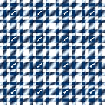 Shooting Star on Plaid Tablecloths Pattern - Endless
