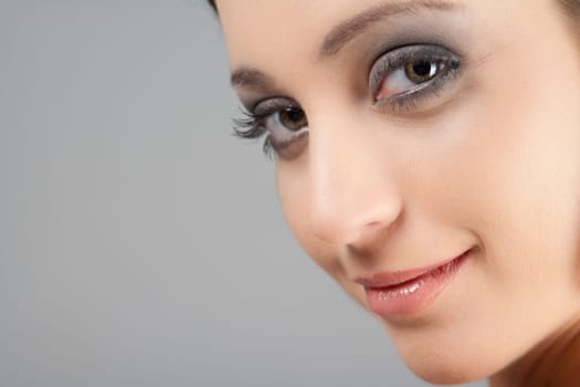 Young woman in beauty style pose