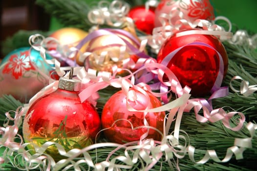 Various christmas decorations