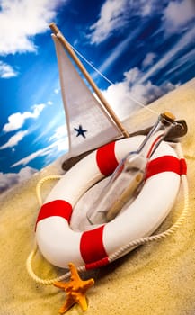 Summer Beach Background