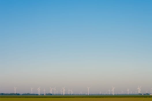 a windturbine park in the Netherlands