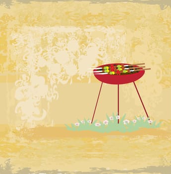 grunge Barbecue Party Invitation