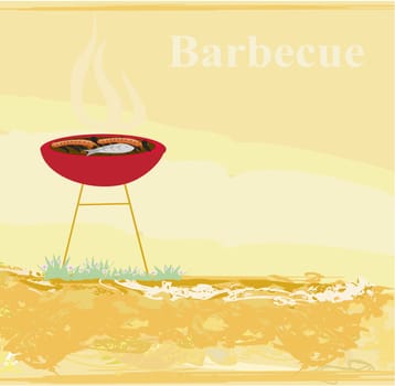grunge Barbecue Party Invitation