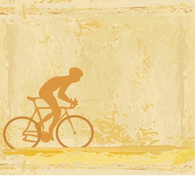 Cycling Grunge Poster Template vector