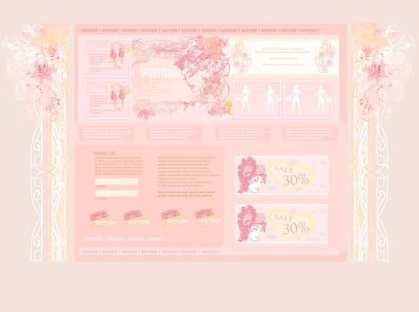 Fashion shopping Website template