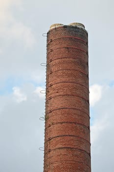 A historic industrial chimney in Munich,Germany