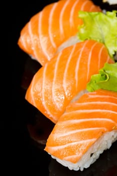 Sushi Set over black