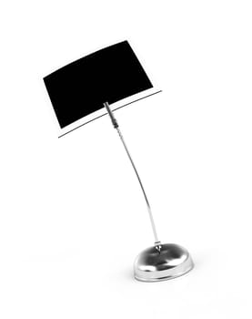 Photo clip silver against white background 2