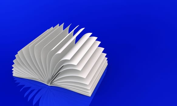 White Book on blue