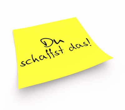 Sticky notes - you can do it!