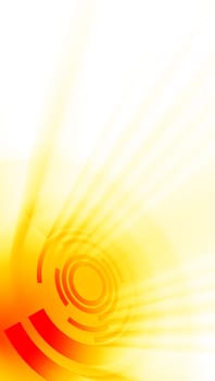 Abstract Light Rotation Yellow Red White Vertical