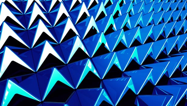 Pyramids Background Matrix Blue Cyan