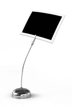 Photo clip silver against white background 5