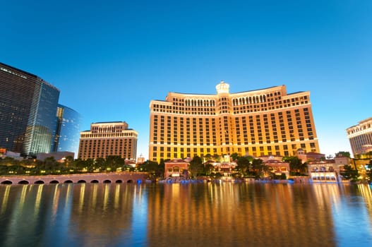 Las Vegas - 11 Sep 2010  - Bellagio Hotel Casino during sunset