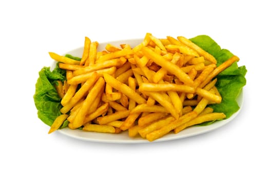 French fries in the plate