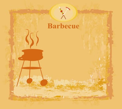 grunge Barbecue Party Invitation