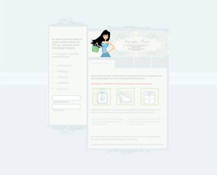 Fashion shopping Website template