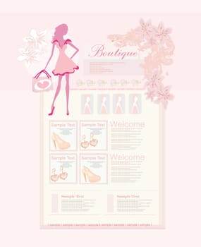 Fashion shopping Website template