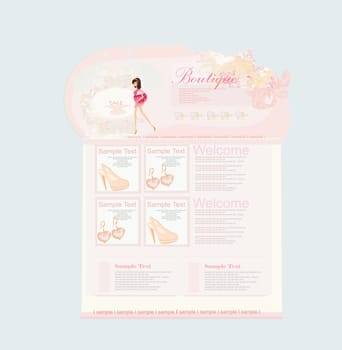 Fashion shopping Website template