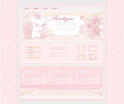 Fashion shopping Website template