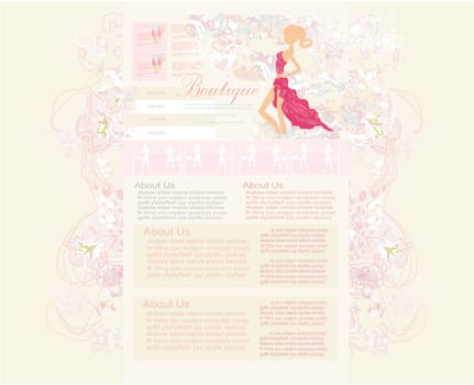 Fashion shopping Website template