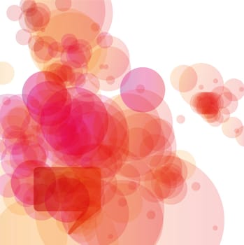 Abstract and background pink bubbles