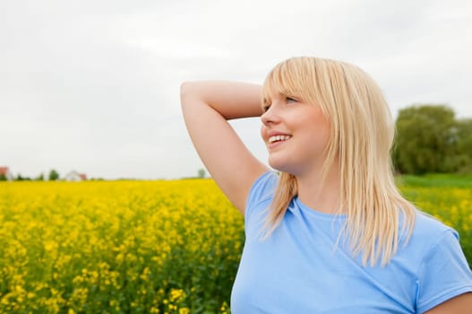 Happy young woman