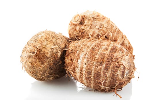 Eddoes vegetable thougth to have been developed in China and/or Japan.  Similar to the Taro