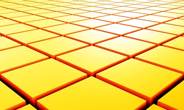 3D Structure - Yellow Cuboids